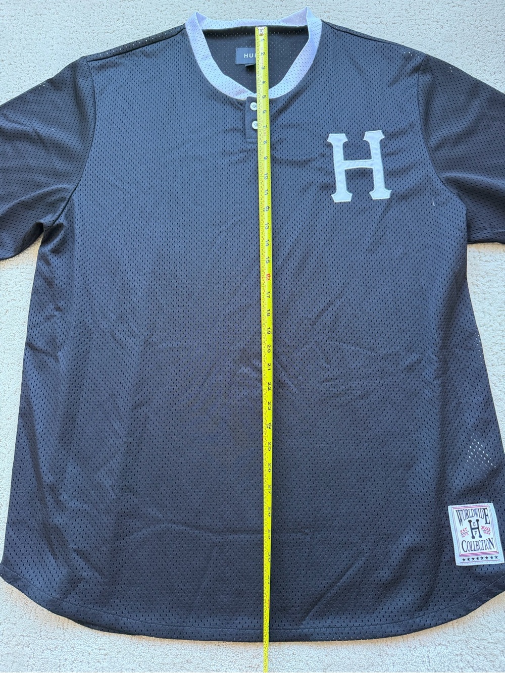 HUF Worldwide Collection Mesh Baseball Jersey XXL - Picture 5 of 6